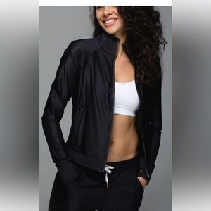 lululemon athletica black sweaty or not jacket